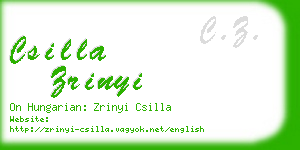 csilla zrinyi business card